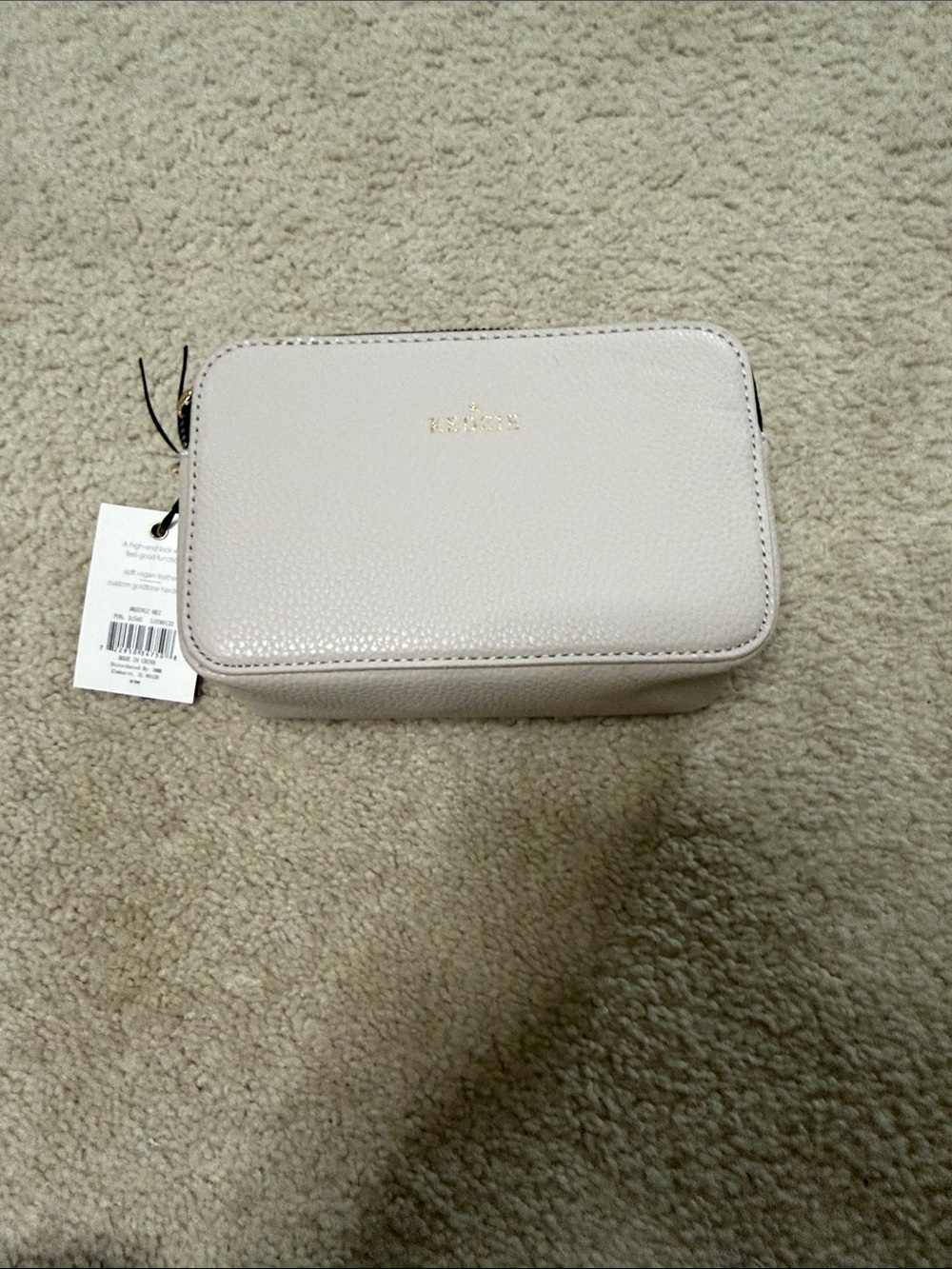 New with tags double zipper cross body bag.